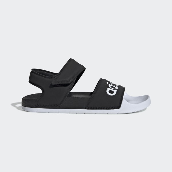 black adidas slides