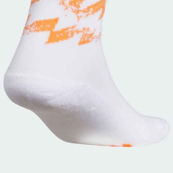 ホワイト グラフィック クルーソックス