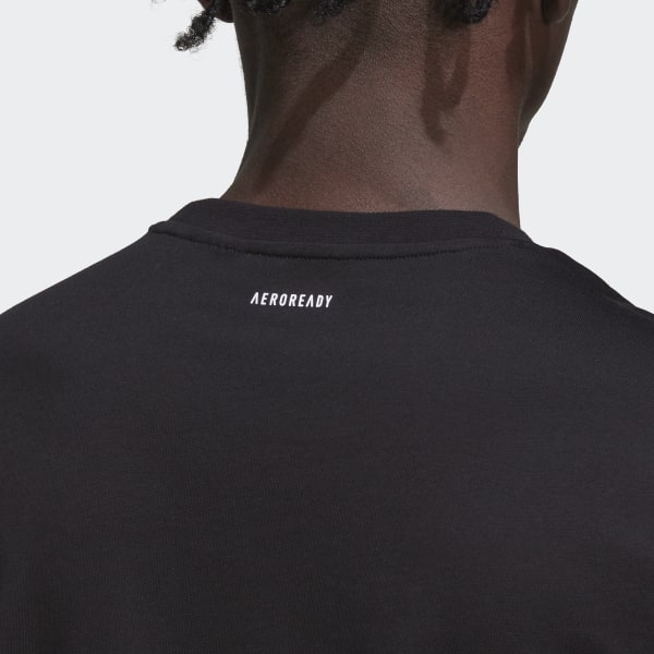 Negro Polo de Entrenamiento de Fuerza AEROREADY Estampado RG784