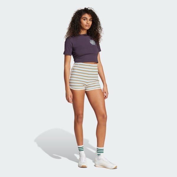 Multicolor Shorts Cortos '80s