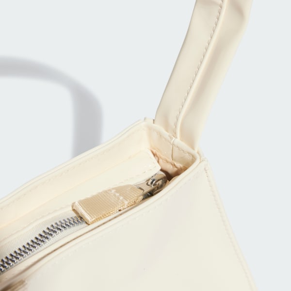 ホワイト パテント PU ショルダーバッグ