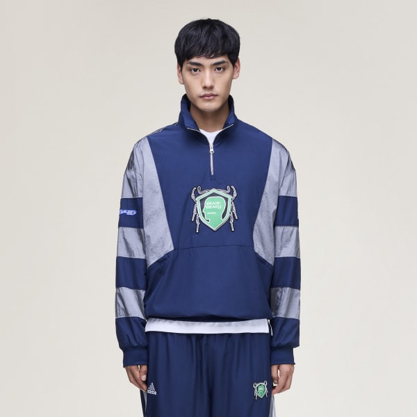 【美品】BRAIN DEAD セットアップ アディダス Brain Dead トラックトップ（ジャージ） - ブルー