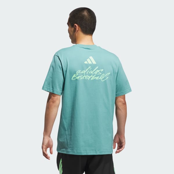Camiseta Estampada adidas Basketball - Turquesa adidas | adidas Brasil