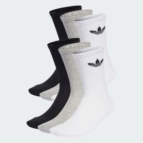 Negro Calcetines clásicos Trefoil Cushion