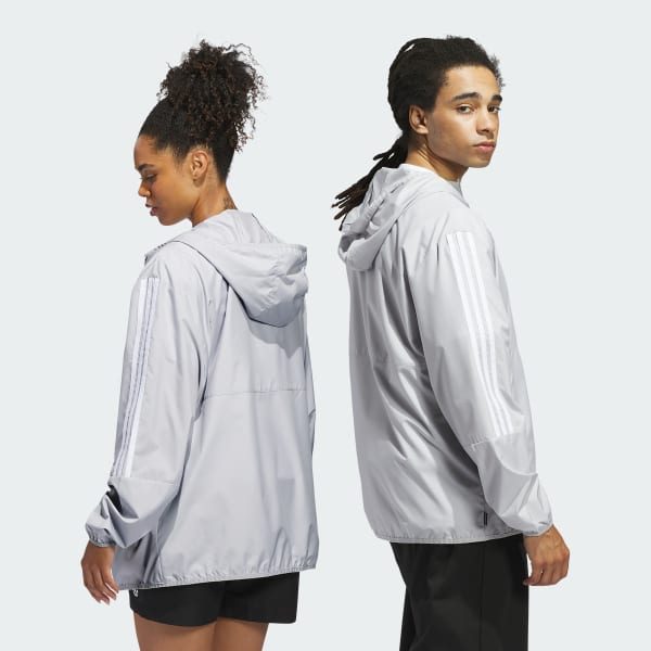 Cinza Jaqueta Corta-Vento Skateboarding