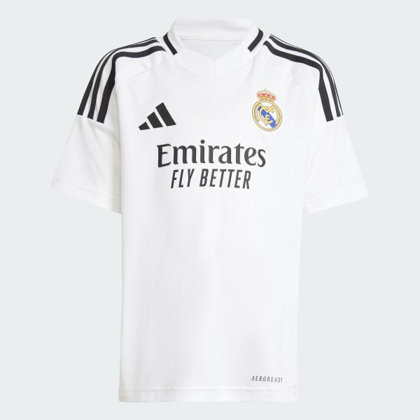 Wit Real Madrid 24/25 Mini-Thuistenue Kids