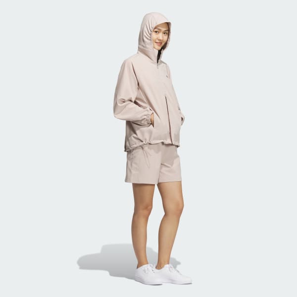 ブラウン Luxflow ルーズフィット ストレッチウーブン ジャケット