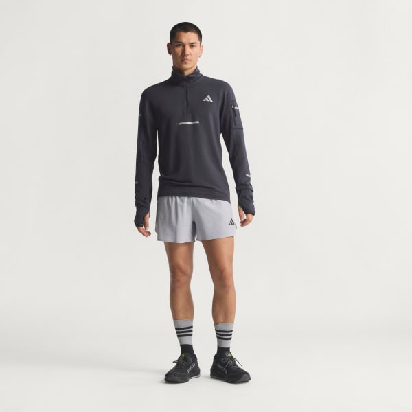 Nero Maglia da running Adi365 CLIMAWARM+ Half Zip