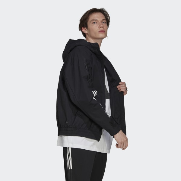 Svart 3-Stripes Storm Jacket VD041