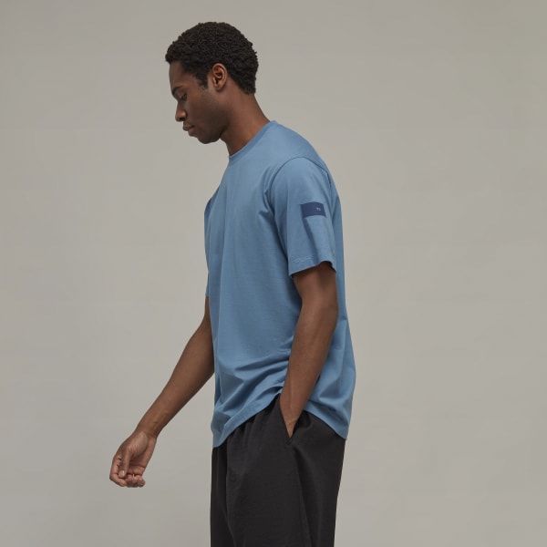 modrá Tričko Y-3 Relaxed Short Sleeve