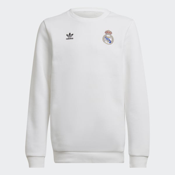 Sudadera cuello Essentials Trefoil Real Madrid - Blanco adidas | adidas España