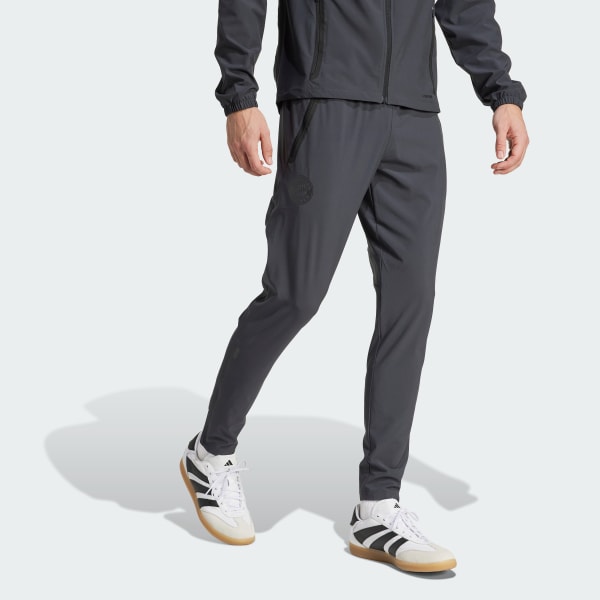 Grey FC Bayern Tiro 25 Competition Vis Tech Travel Pants