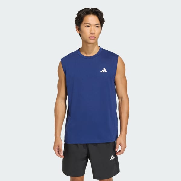 Azul Polo Workout Essentials Feelready sin Mangas