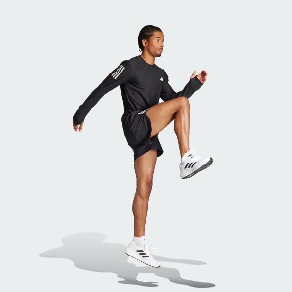 Nero Maglia Own the Run Long Sleeve