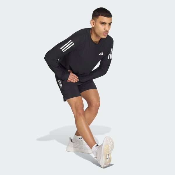 zwart Own The Run Longsleeve