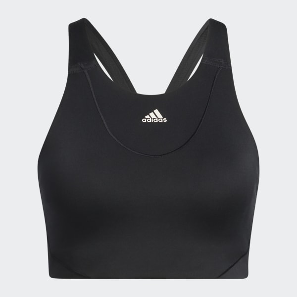 Schwarz Medium-Support High-Neck Yoga Sport-BH BS835