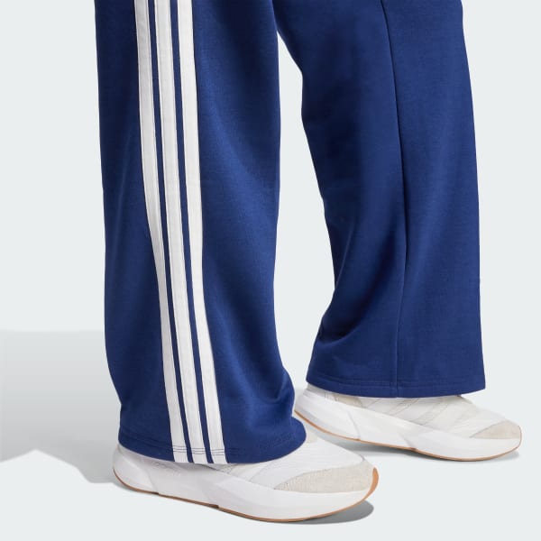 Essentials 3-Stripes Open-Hem Fleece Pants
