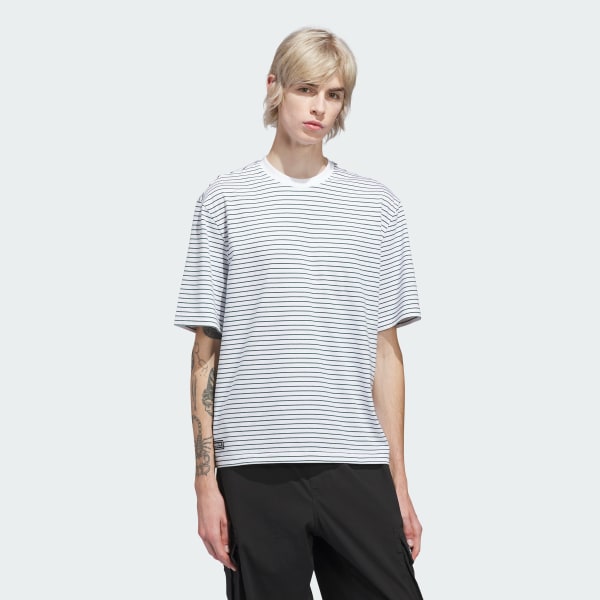 Branco CAMISETA SKATEBOARDING YARN DYE