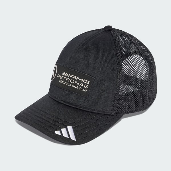 cerná KŠILTOVKA MERCEDES - AMG PETRONAS FORMULA ONE TEAM SNAPBACK LOGO TRUCKER