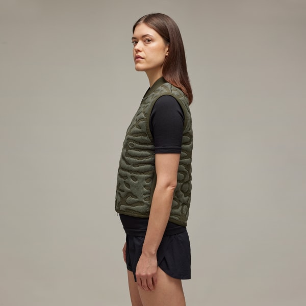 Green Y-3 Running Engineered Insulated Vest