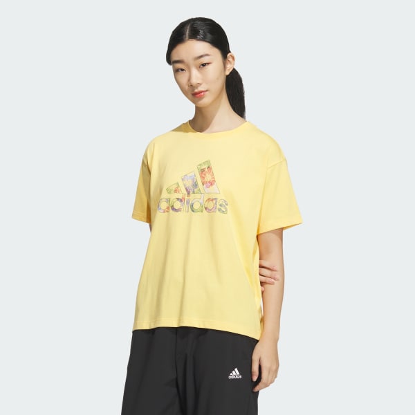 イエロー W GRFX SS TEE1