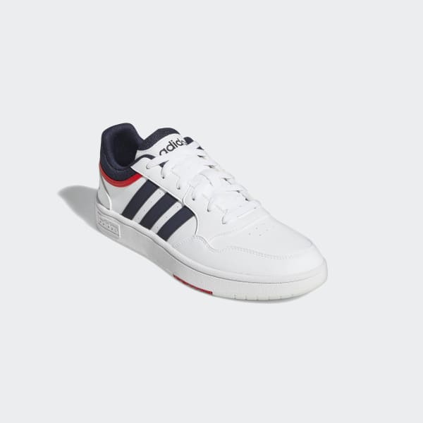 Hvid Hoops 3.0 Low Classic Vintage sko