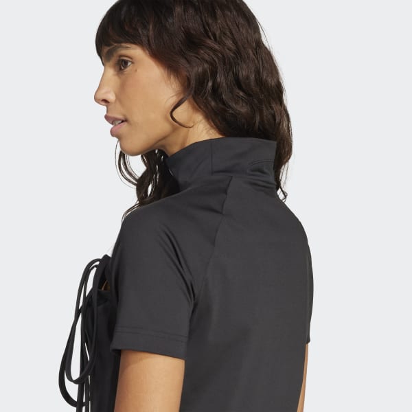 ● ADIDAS ● RIBBON CUT OUT CROP TOP adidas Ribbon Cut Out Crop Top - Black | adidas Finland