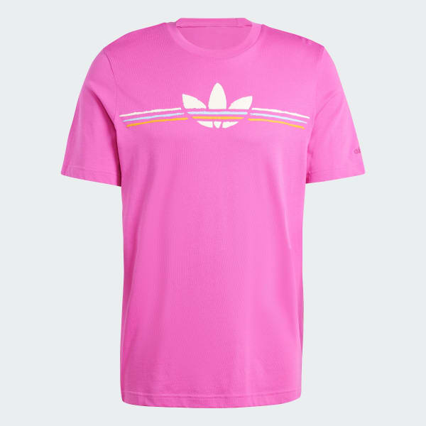 Rosa Playera 80s Logo Estampada