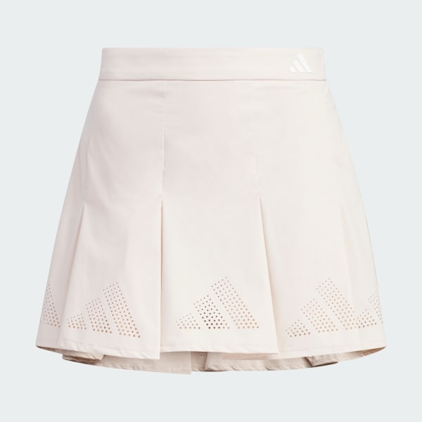 Pink Stretch Flared Skirt