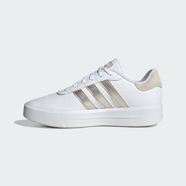 Adidas court shoes white top