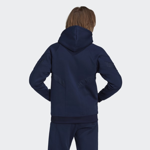Blau adidas Rekive Hoodie SF206