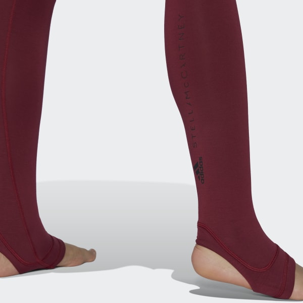 Burgundy adidas by Stella McCartney TrueStrength Yoga Leggings