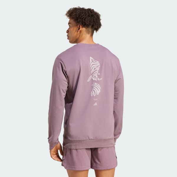Purple adidas Yoga Crew Neck