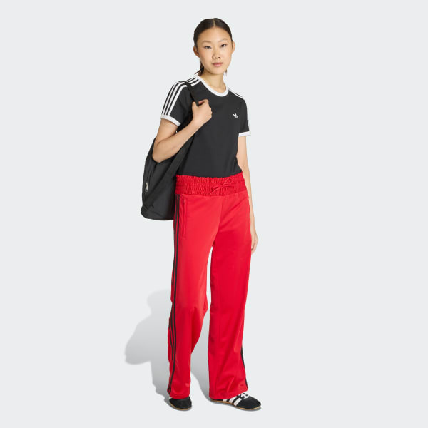 Red SMOCKED FIREBIRD Tracksuit Bottoms

