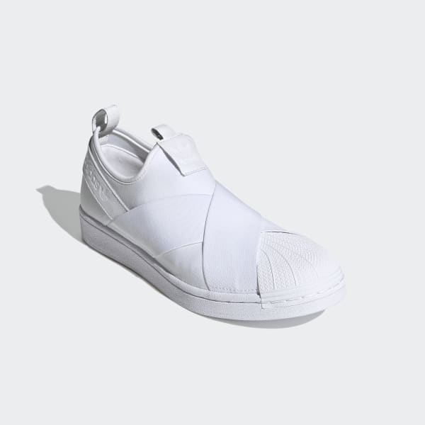 adidas slip on sneakers white