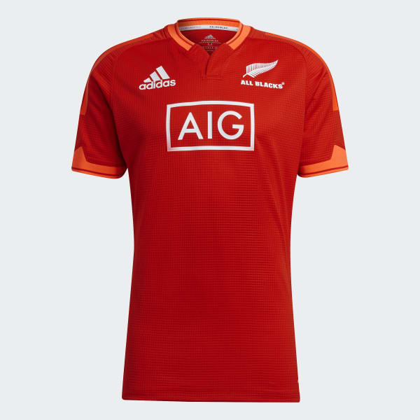 Rojo Camiseta entrenamiento All Blacks Rugby Primeblue Réplica RT638