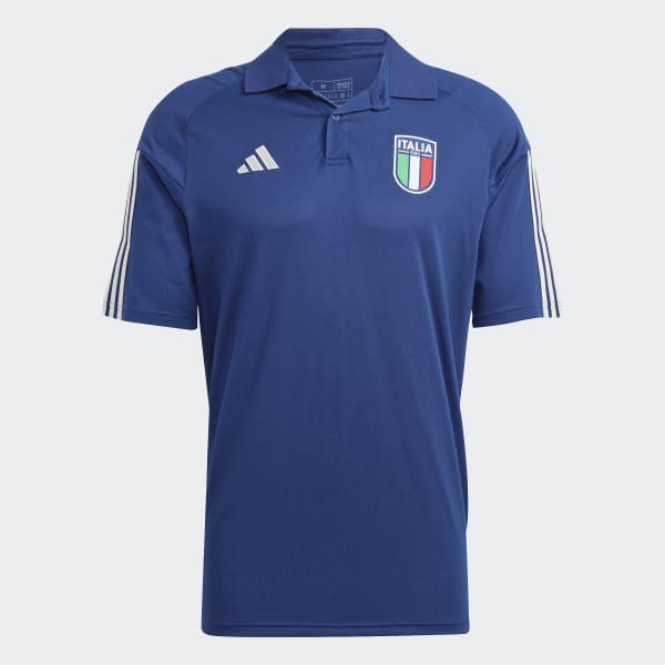Blue Italy Tiro 23 Cotton Polo Shirt