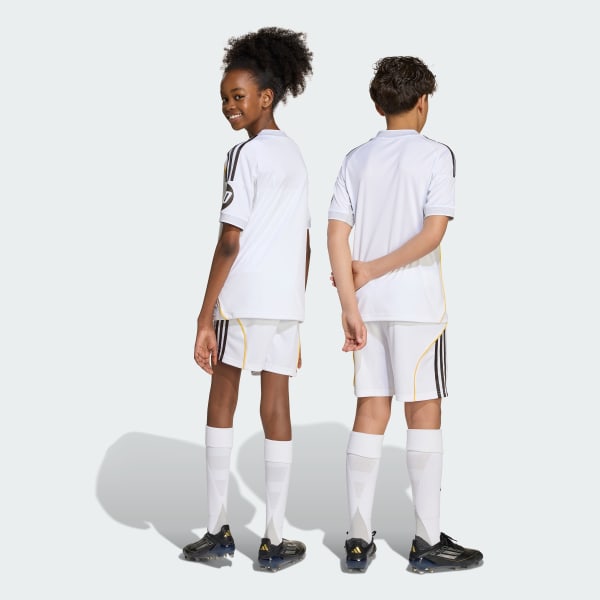 Blanco Shorts de local del Real Madrid 25/26 para niños