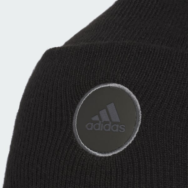adidas Wide Cuff 2 Fold Beanie - Black | Free Shipping with