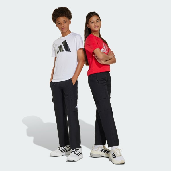 Black Essentials Climacool Cargo Pants Kids