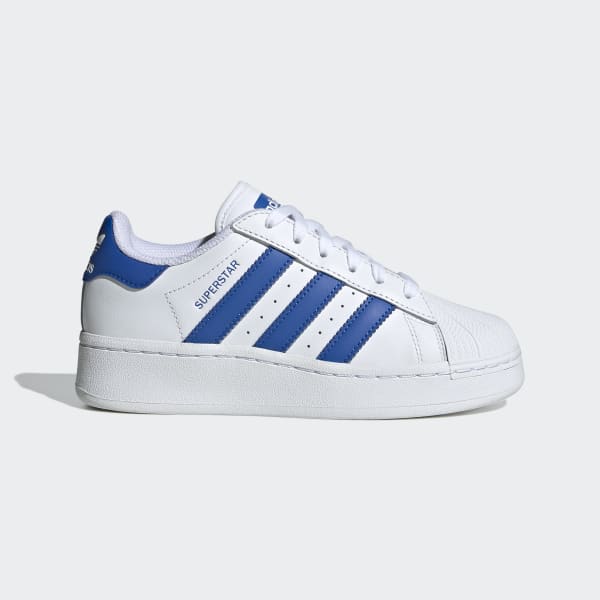 Adidas superstar white light blue outlet
