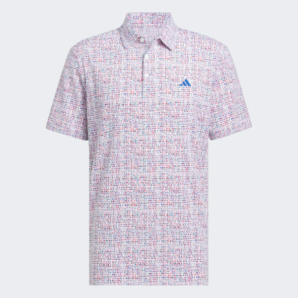 White Ultimate365 Power Grid Print Polo Shirt
