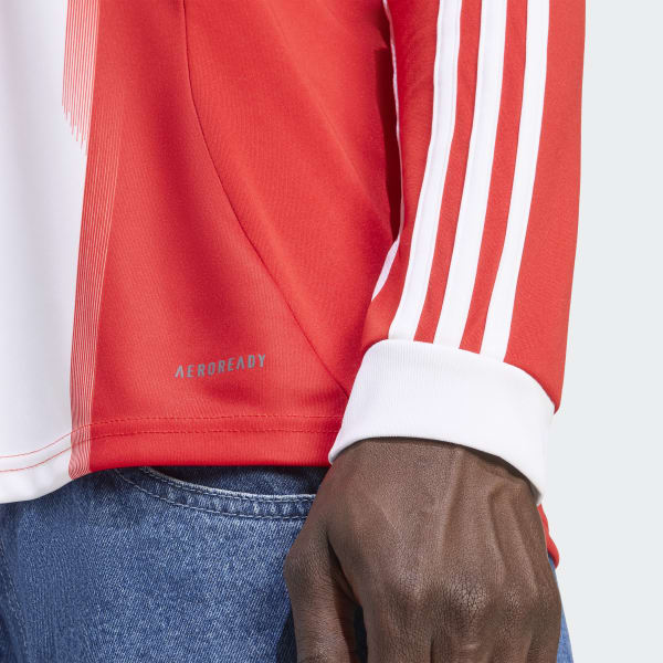 アディダス FCバイエルン 25/26 長袖 ホームジャージー - レッド