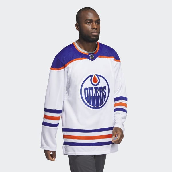 Edmonton Oilers Away White Adult Size 50 Adidas Jersey