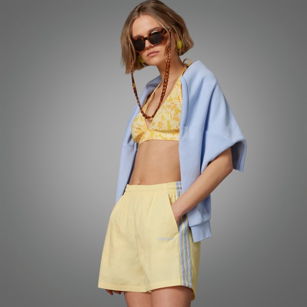 Garantizar Cerdo nuez adidas Island Club Shorts - Yellow | Women's Lifestyle | adidas Originals