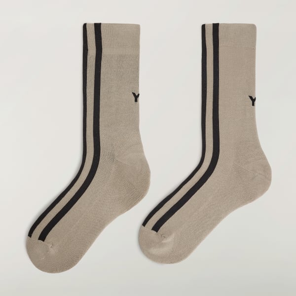 ブラウン Y-3 STRIPES SOCKS