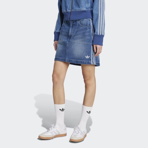 デニムスカート【ADIDAS】Adicolor 3S Denim Mini Skirt韓国発送 Adicolor_3-