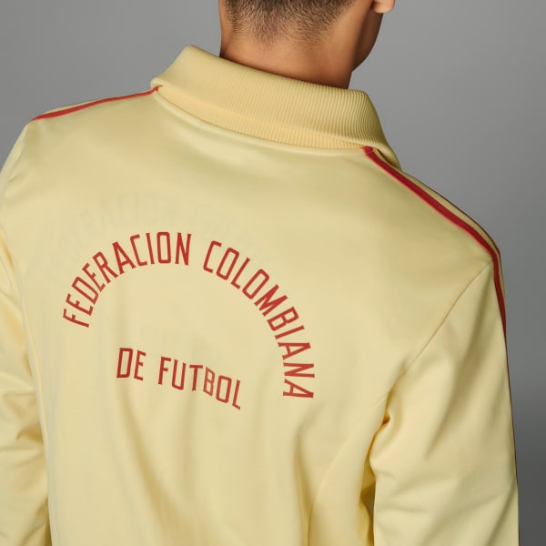adidas Colombia Beckenbauer Track Top - Yellow, Men's Soccer