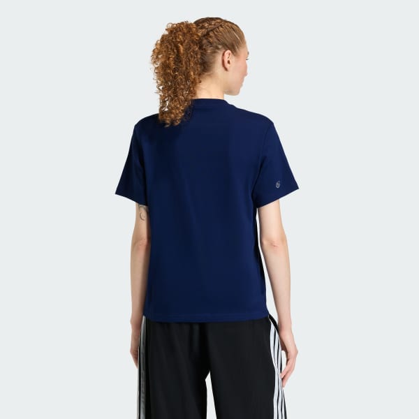 Blue MINI EMBROIDERY GRAPHIC T-SHIRT

