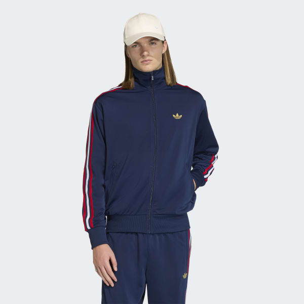 adidas Firebird Track Top - Blue | Free Shipping with adiClub